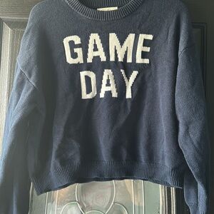 Jessica Simpson Navy 'Game Day' Sweater